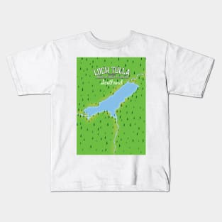 Loch Tulla Scotland map Art Print Kids T-Shirt